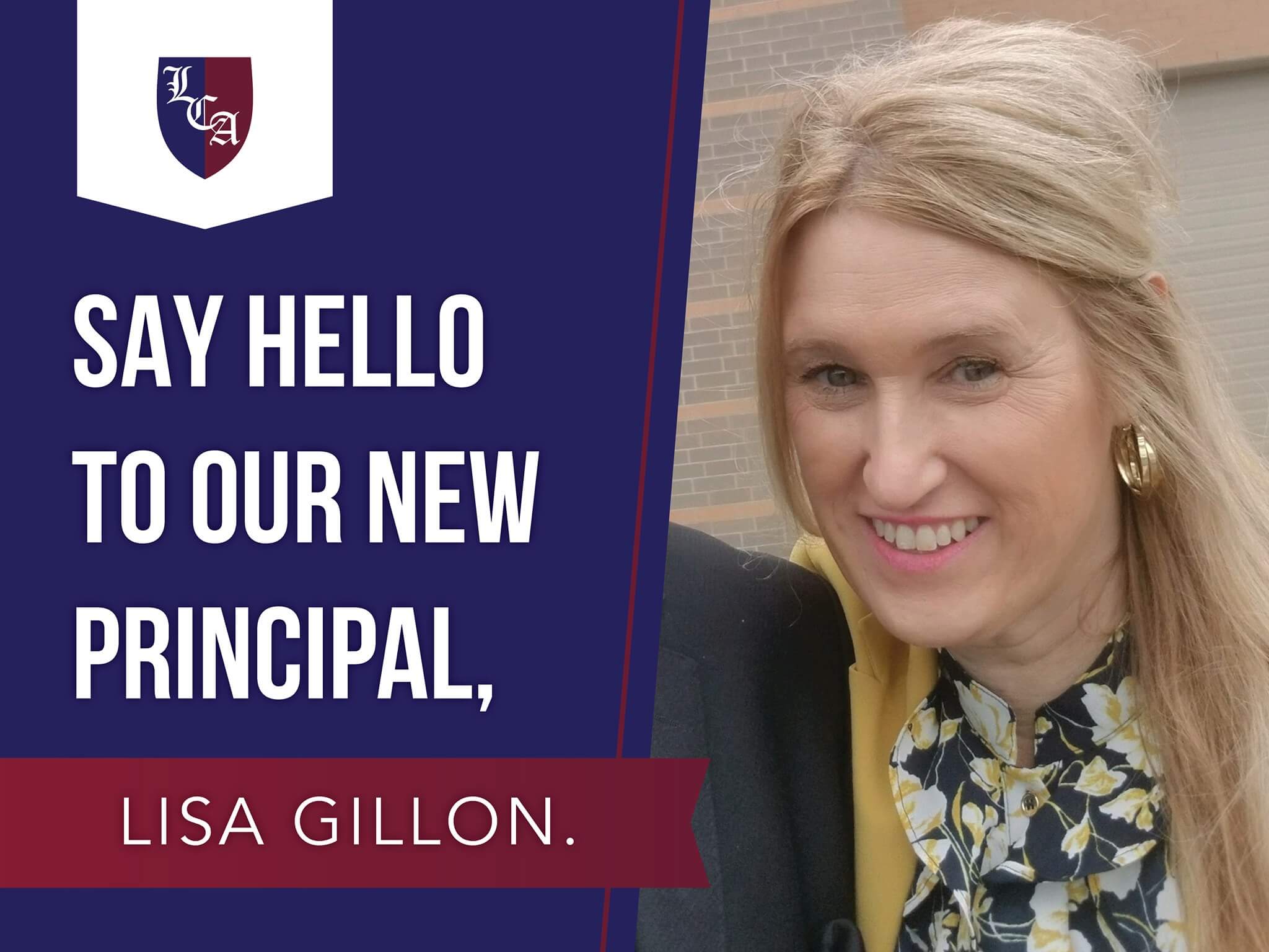 Say hello to our new principal, Lisa Gillon