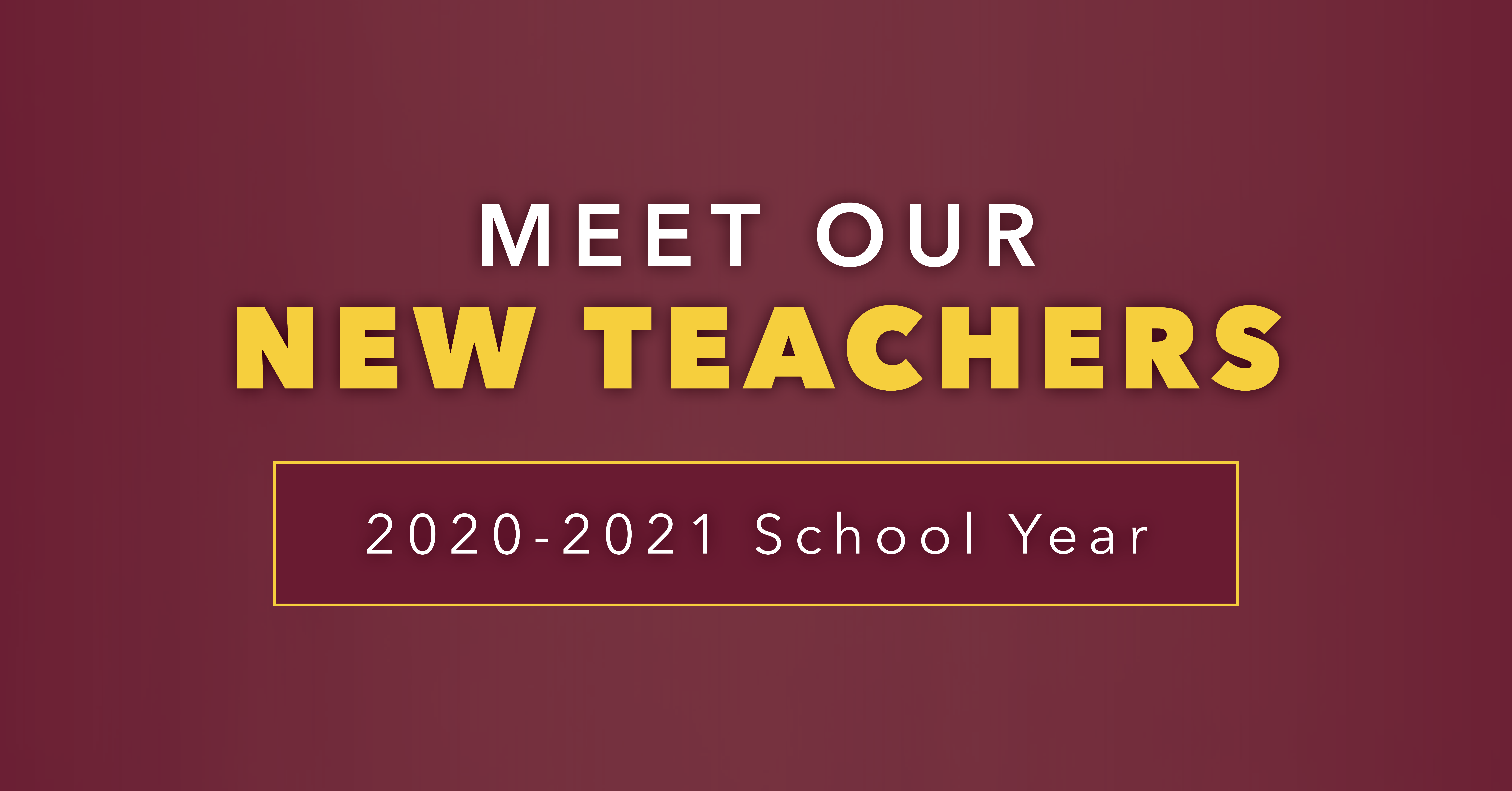 Meet Our Teachers graphic