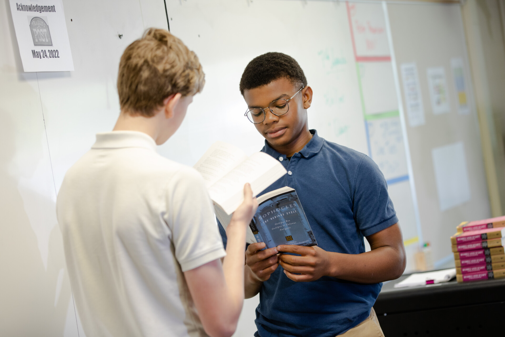 Literature Discussion Classroom Scene