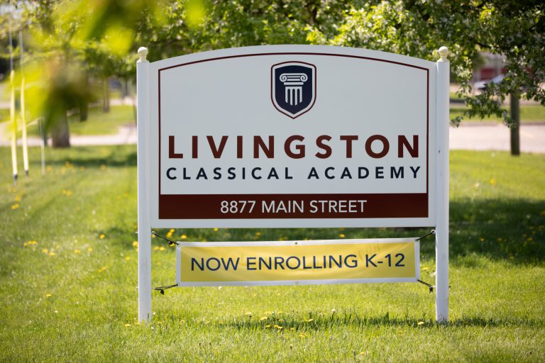 Livingston Academy Sign
