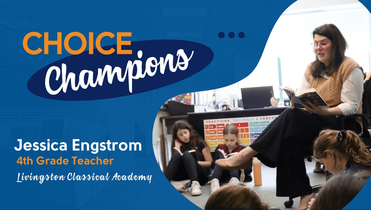 Jessica Engstrom engages 4th-grade students in a vibrant, interactive classroom setting.